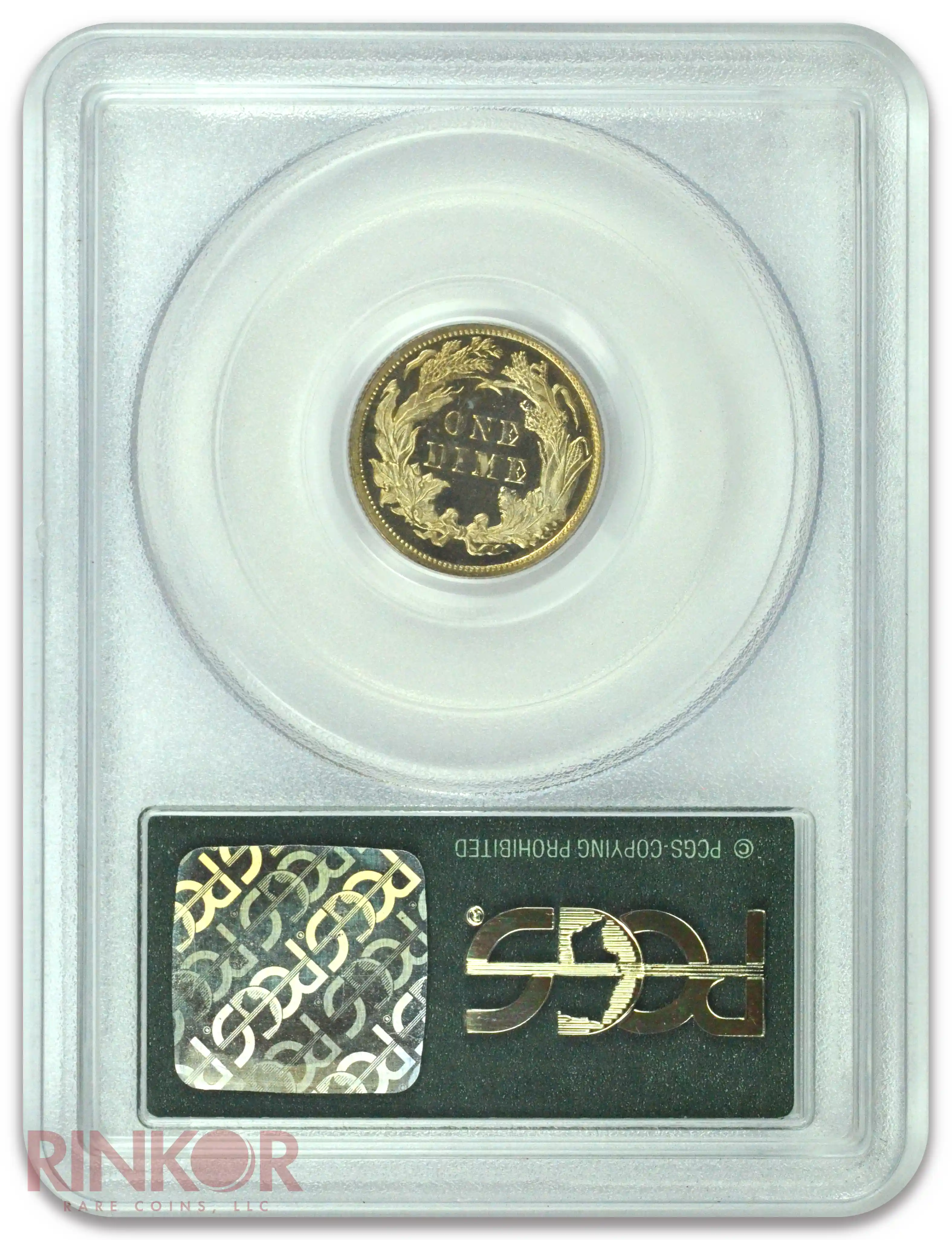 1890 Seated Dime PCGS Reverse