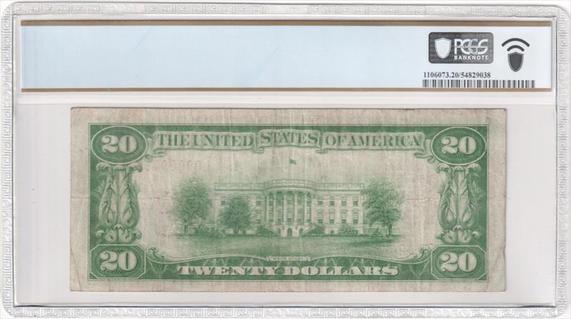 Fr. 1870-L 1929 $20 Federal Reserve BN San Francisco PCGS VF20