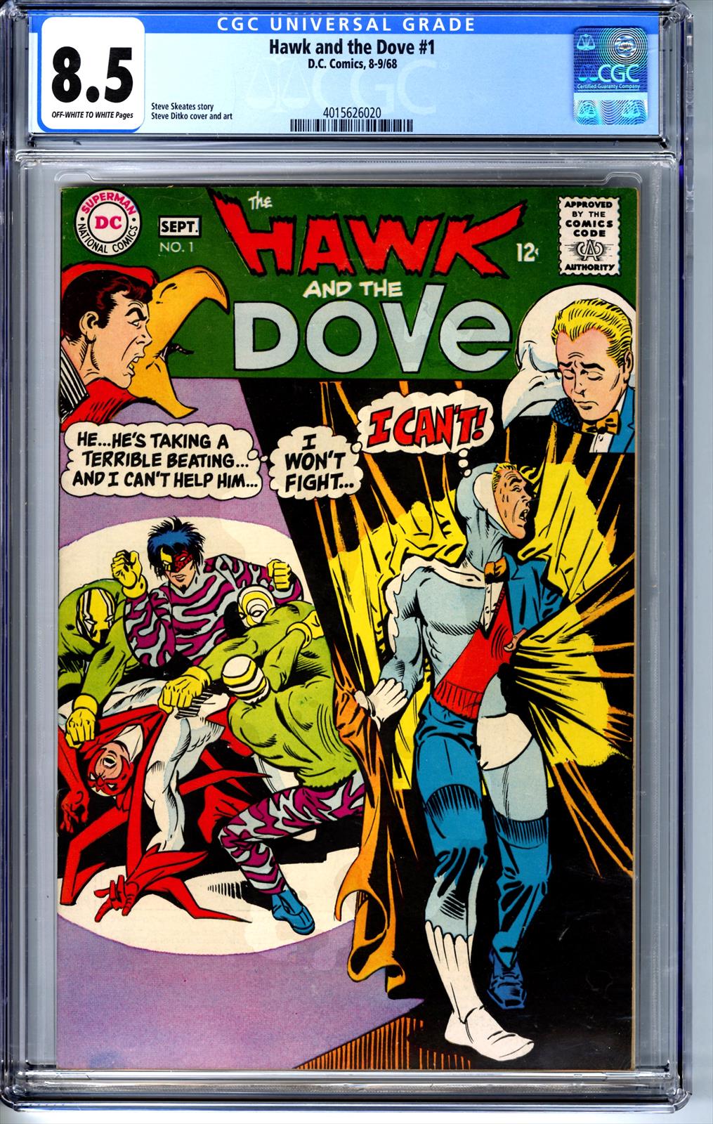 Hawk And The Dove #1 CGC 8.5 8.5