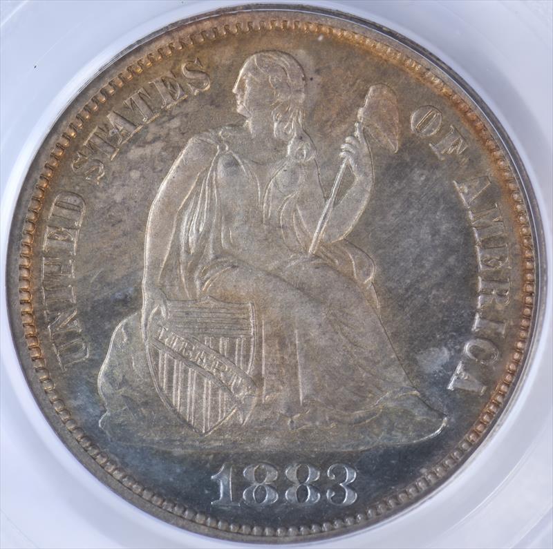 1883 10C PCGS PR 64 CAC OGH