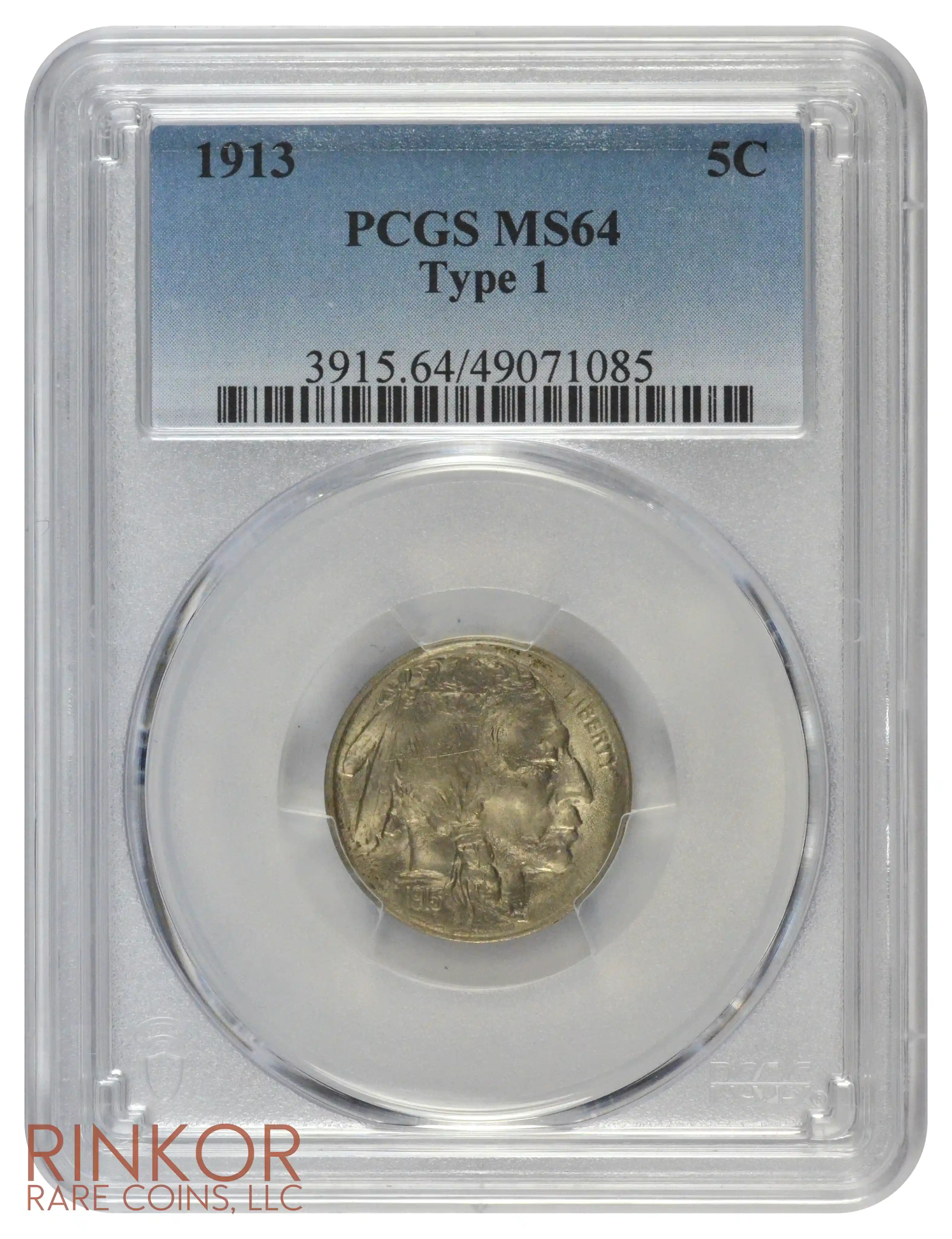 1913 Type 1 Buffalo PCGS - Rinkor Rare Coins