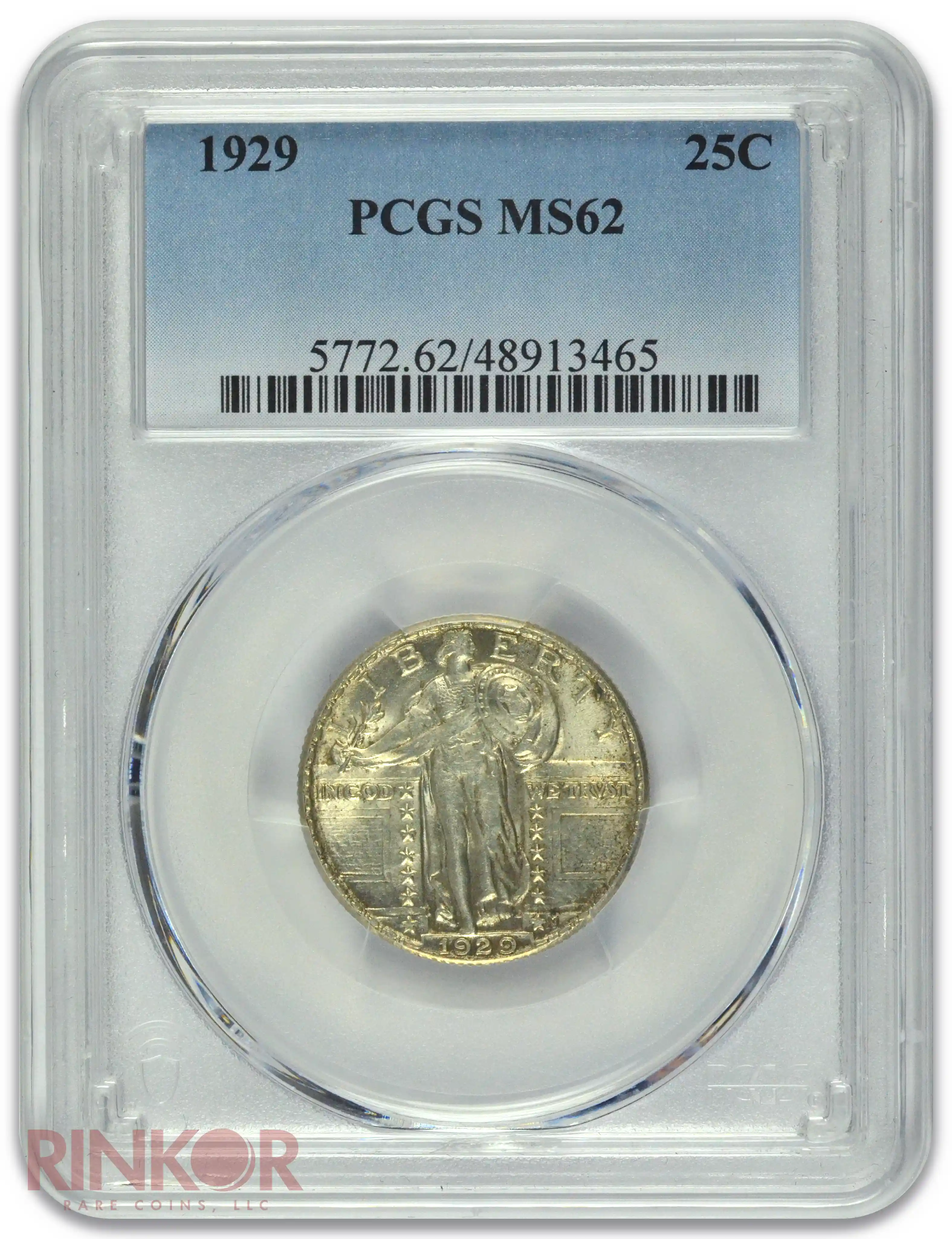 1929 Standing Liberty Quarter PCGS MS 62