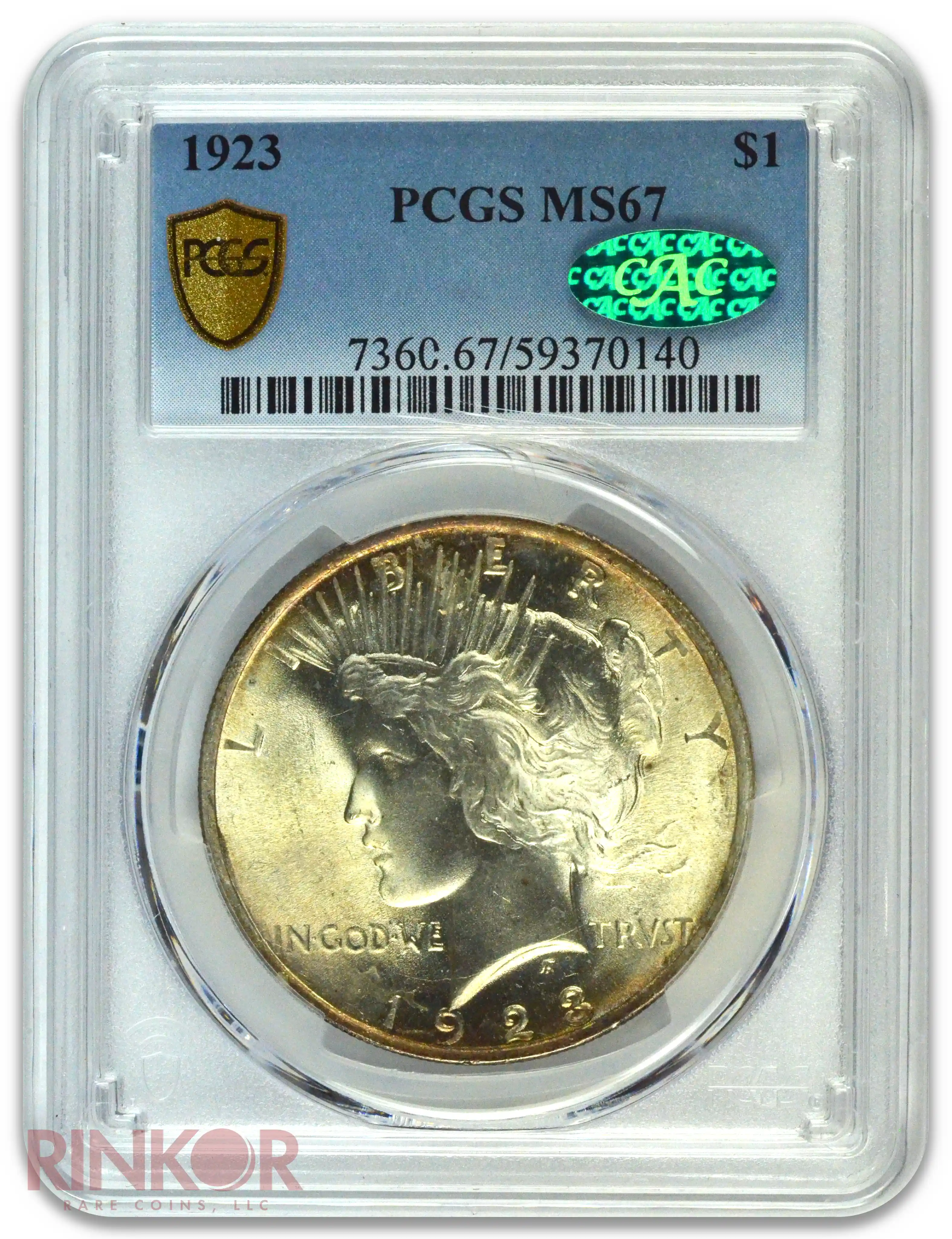 1923 $1 Peace Dollar PCGS