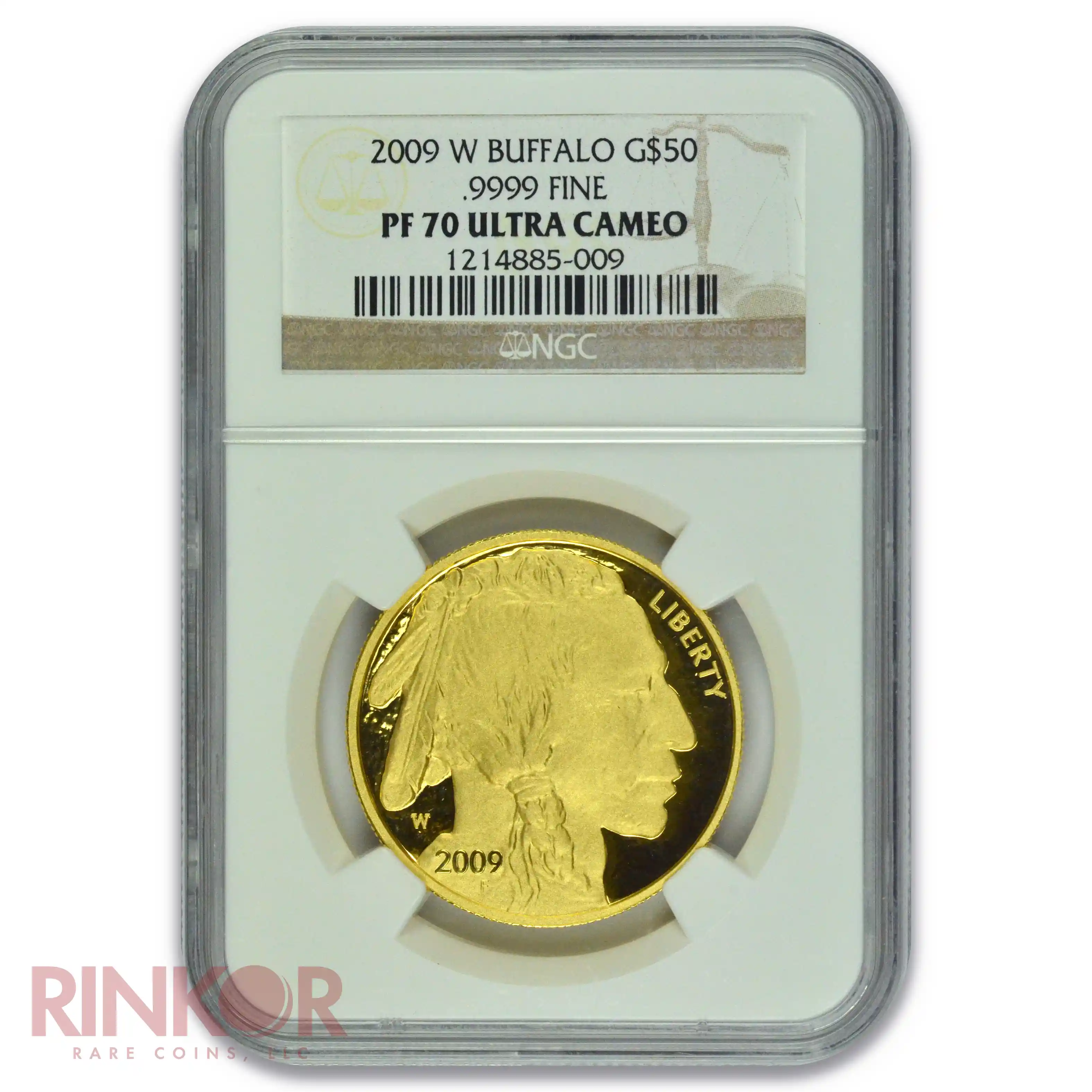 2009-W 1oz Proof American Gold Buffalo NGC PF 70
