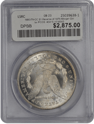 1880/79-CC $1 Reverse of 1878 Morgan Dollar PCGS  #3415-10 MS65