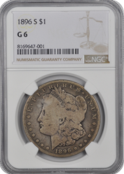 1896 S  Morgan Dollar NGC G-06