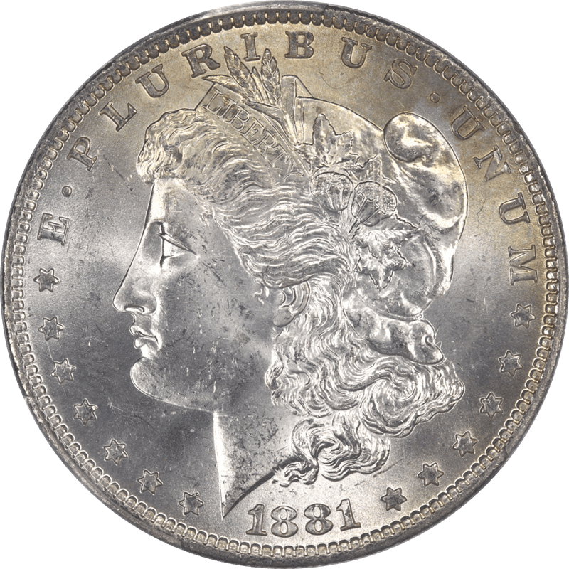 1881-O Morgan Silver Dollar $1 PCGS MS63 CAC Choice BU