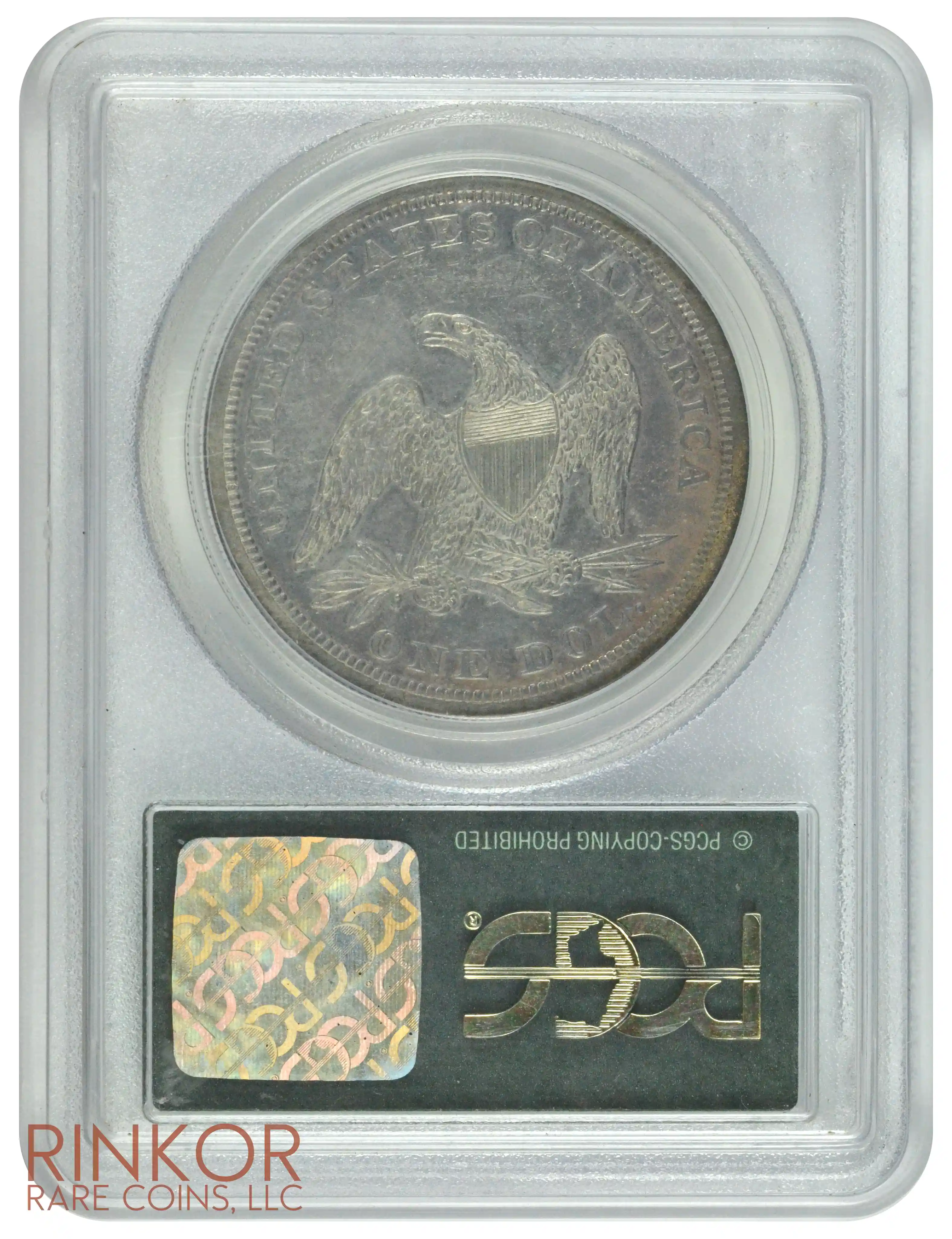 1862 $1 PCGS AU-50