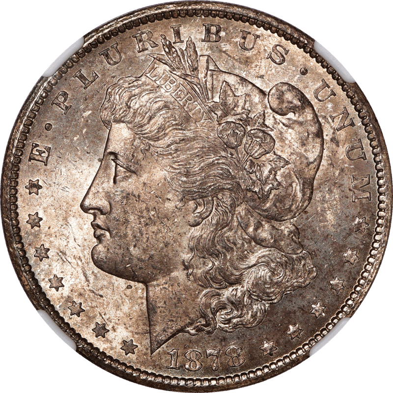 1878-CC Morgan Silver Dollar $1, NGC MS 62 - Lustrous