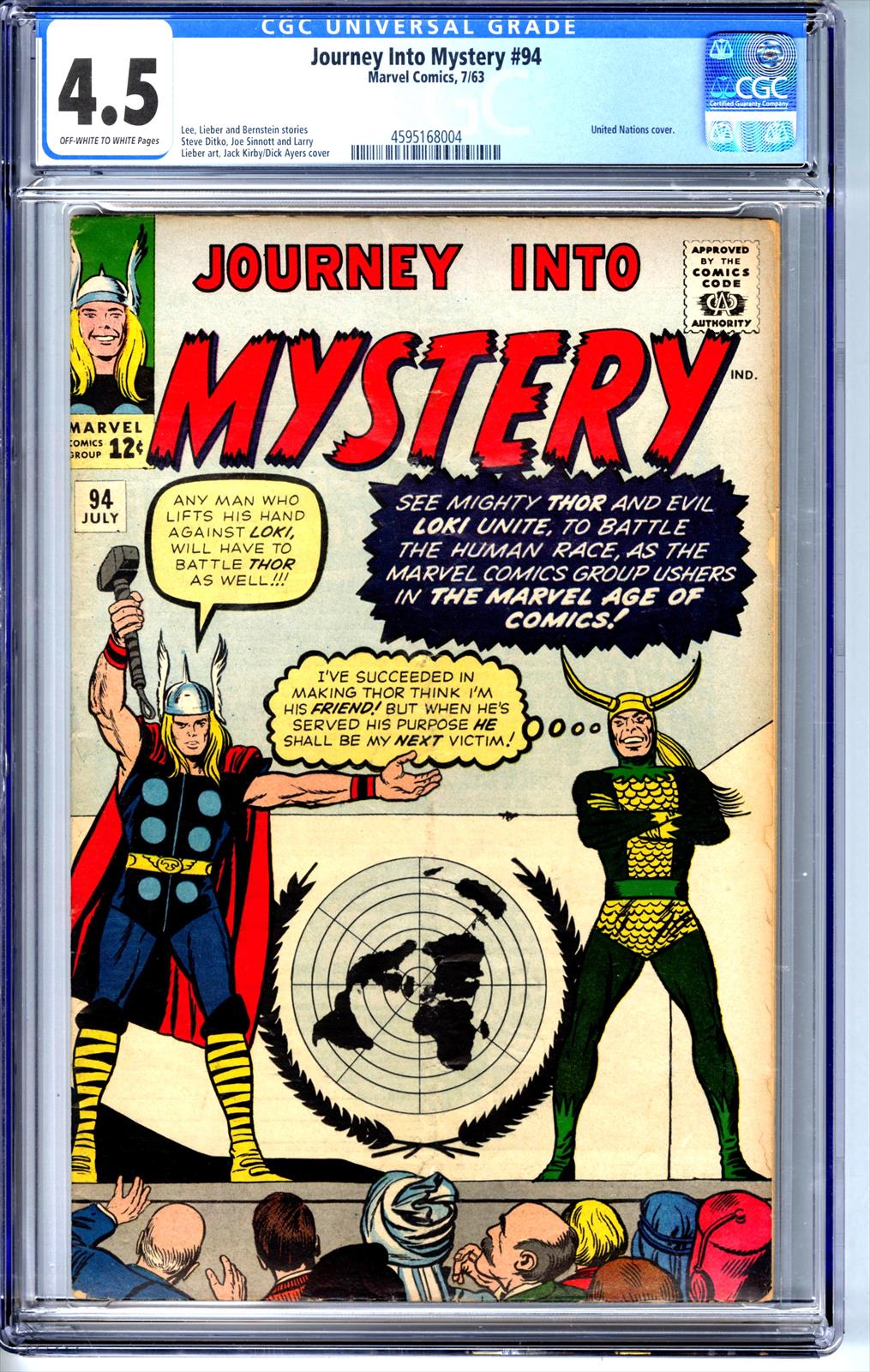 Journey Into Mystery #94 CGC 4.5 4.5