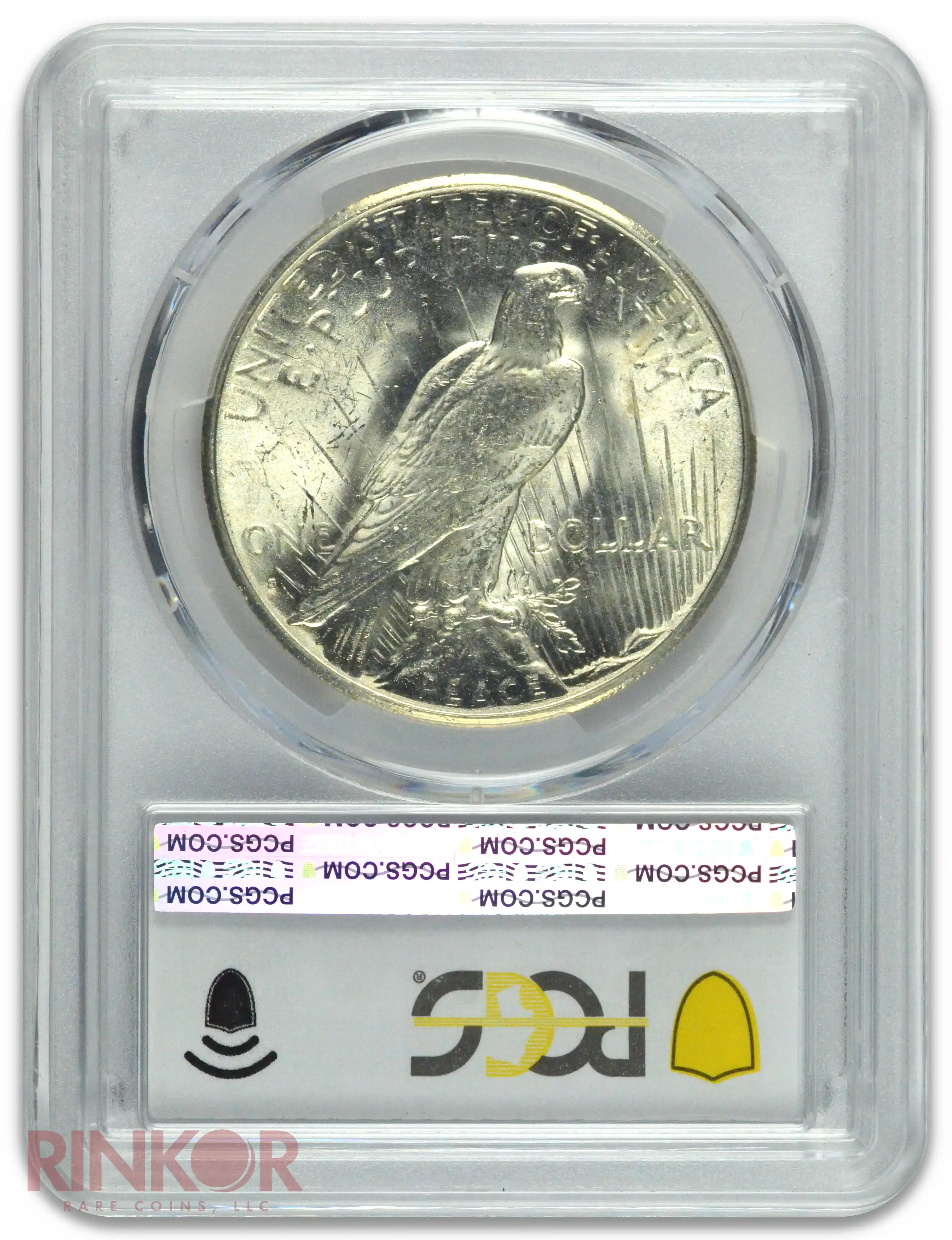 1934-S $1 Peace Dollar PCGS Reverse