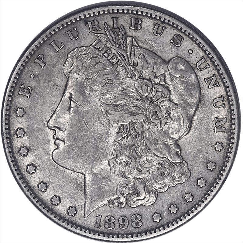 1898-S Morgan Silver Dollar $1, Circulated Extra Fine - Nice and Original