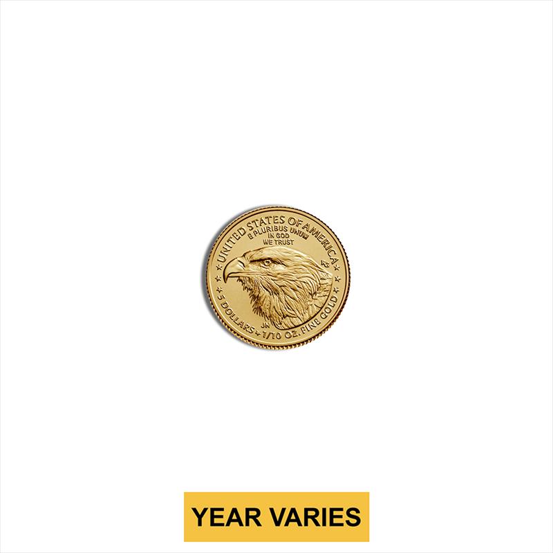 1/10 oz Gold Eagle - BU (Year Varies)