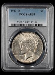 1923 D $1 PCGS AU55 AU55