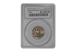 1925-S Buffalo PCGS MS 64