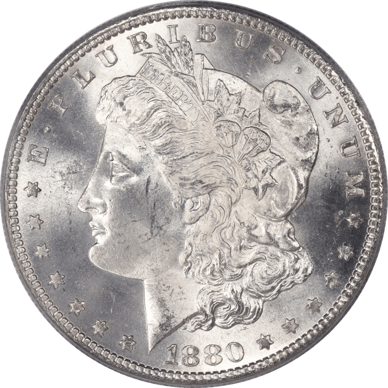 1880-S Morgan Silver Dollar $1 PCGS MS65 - Lustrous, PQ+