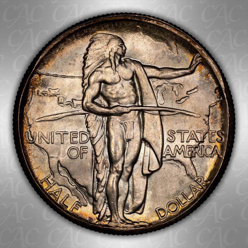 1933-D Oregon 50c CACG MS 66