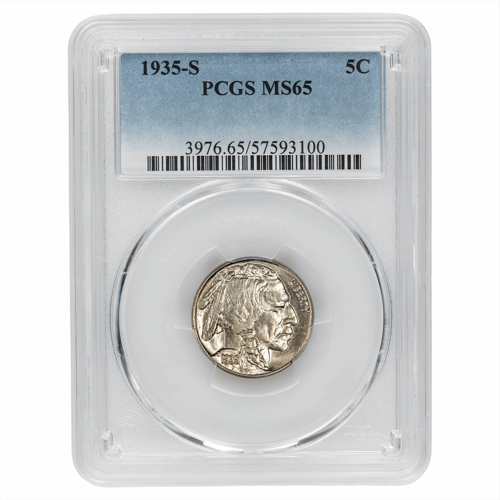 1935-S Buffalo Nickel 5C PCGS MS 65