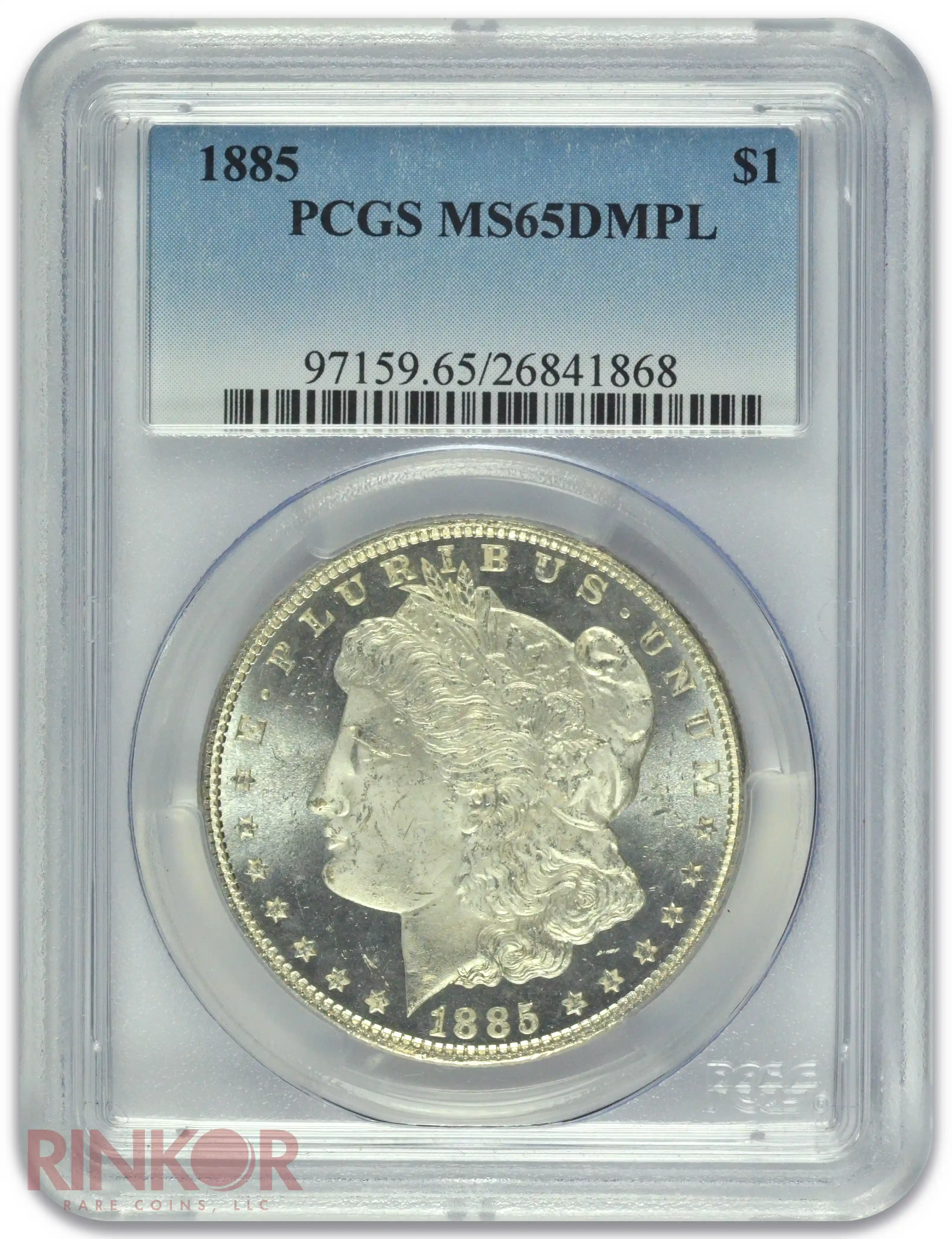 1885 $1 Morgan Dollar PCGS MS 65 DMPL