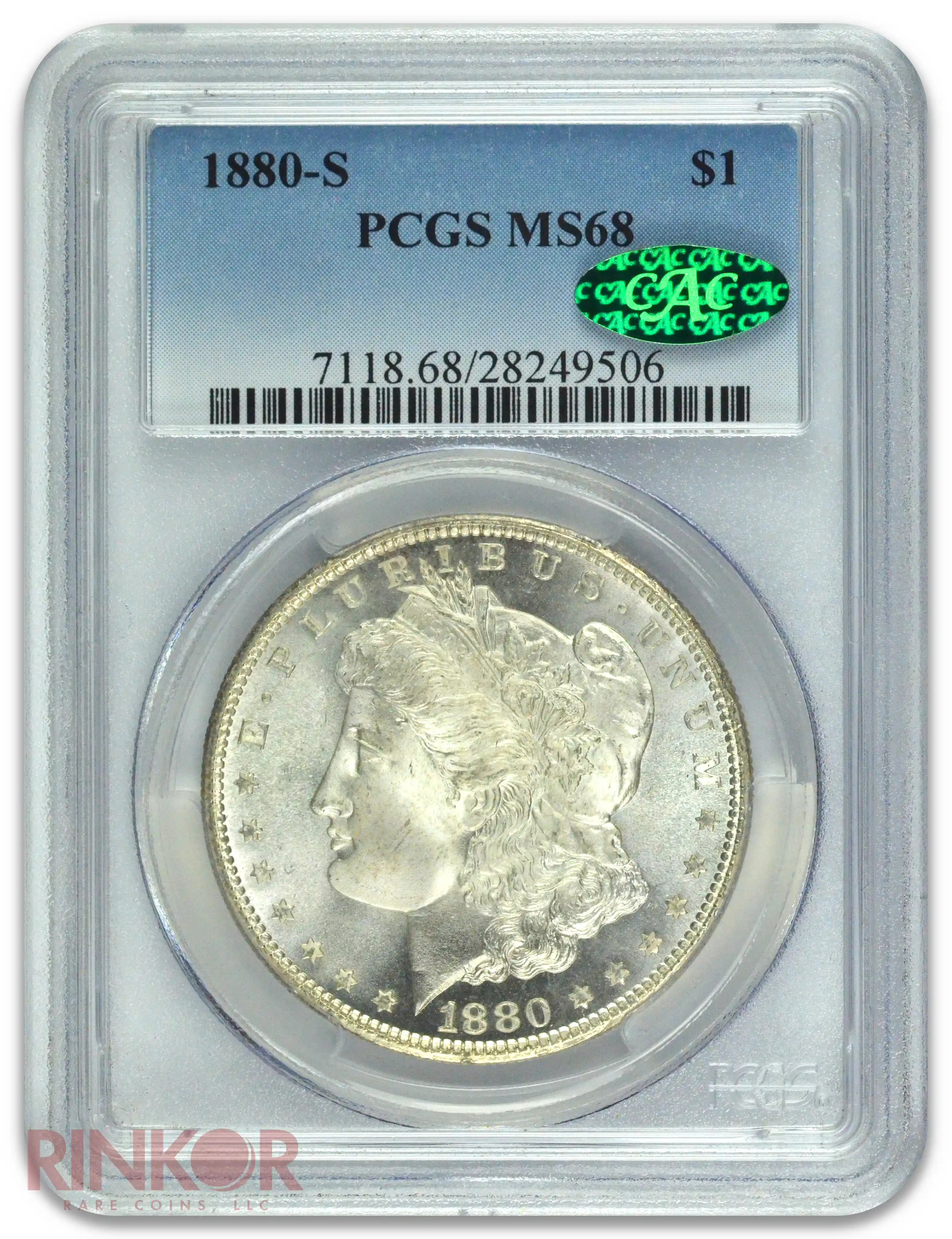 1880-S $1 Morgan Dollar PCGS MS 68 CAC