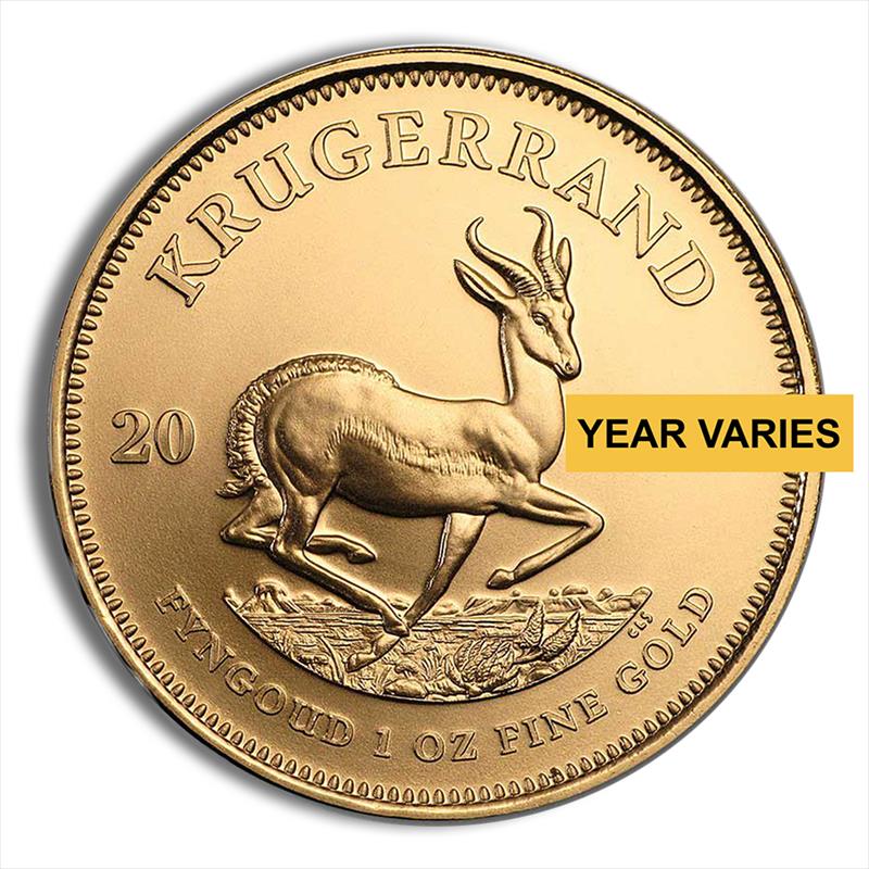 1 oz South Africa Gold Krugerrand (Year Varies)