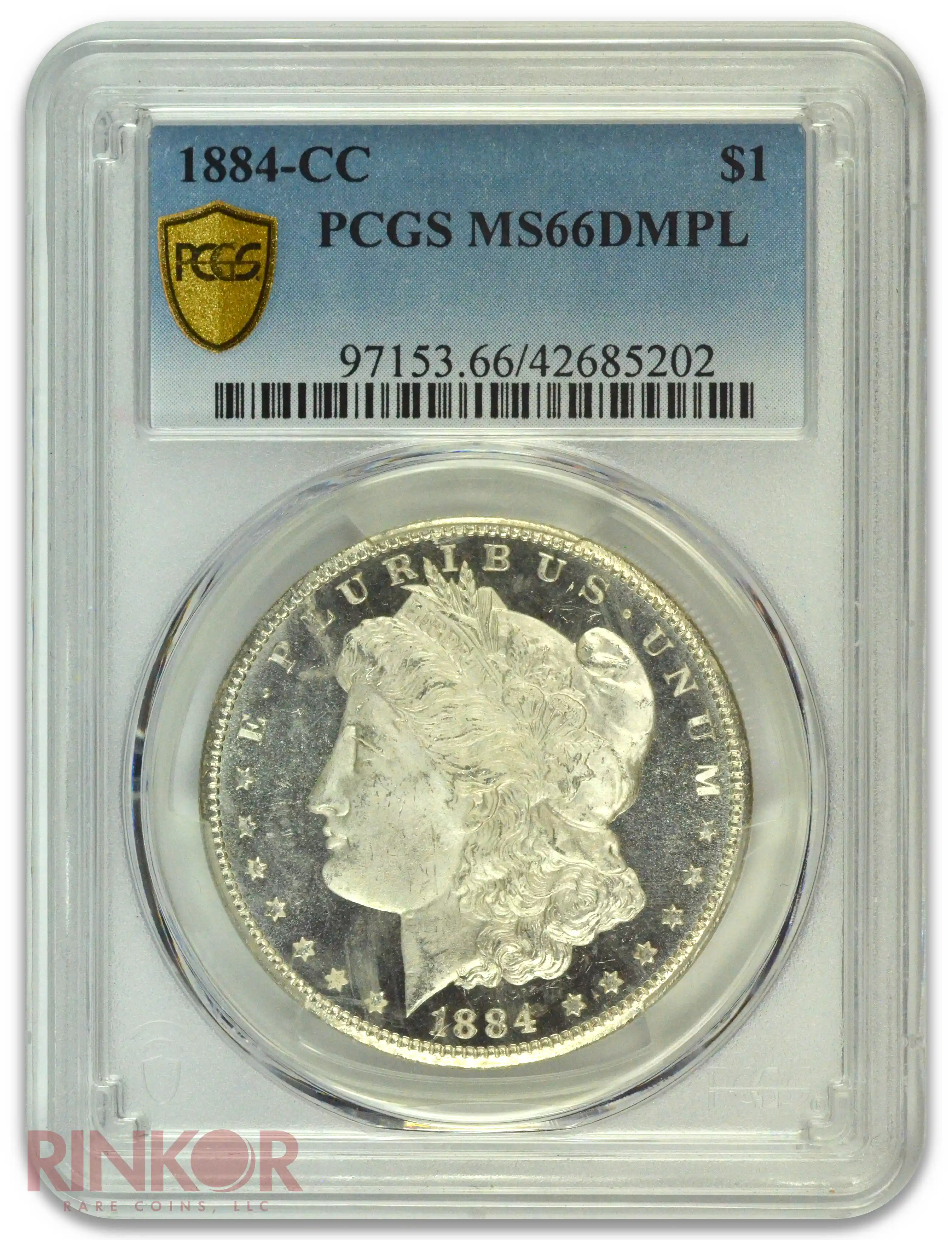 1884-CC $1 Morgan Dollar PCGS MS 66 DMPL