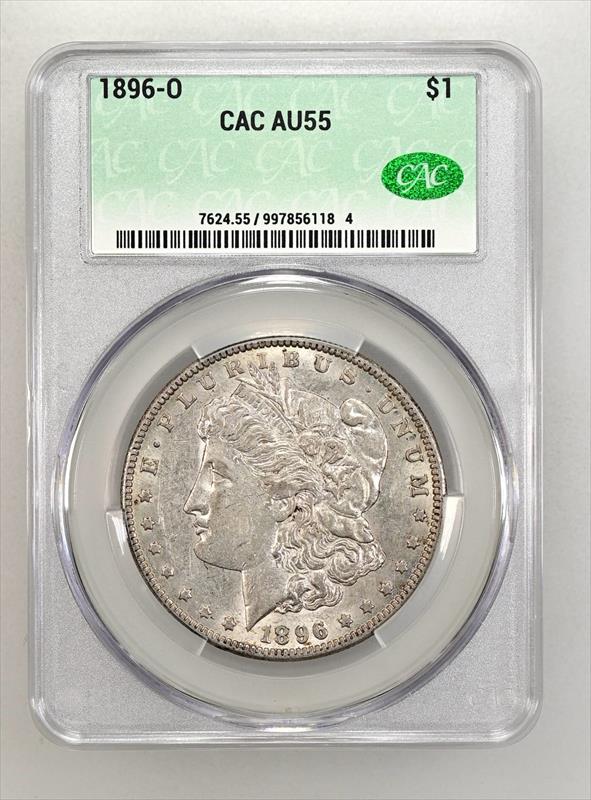 1896-O $1 CACG AU55
