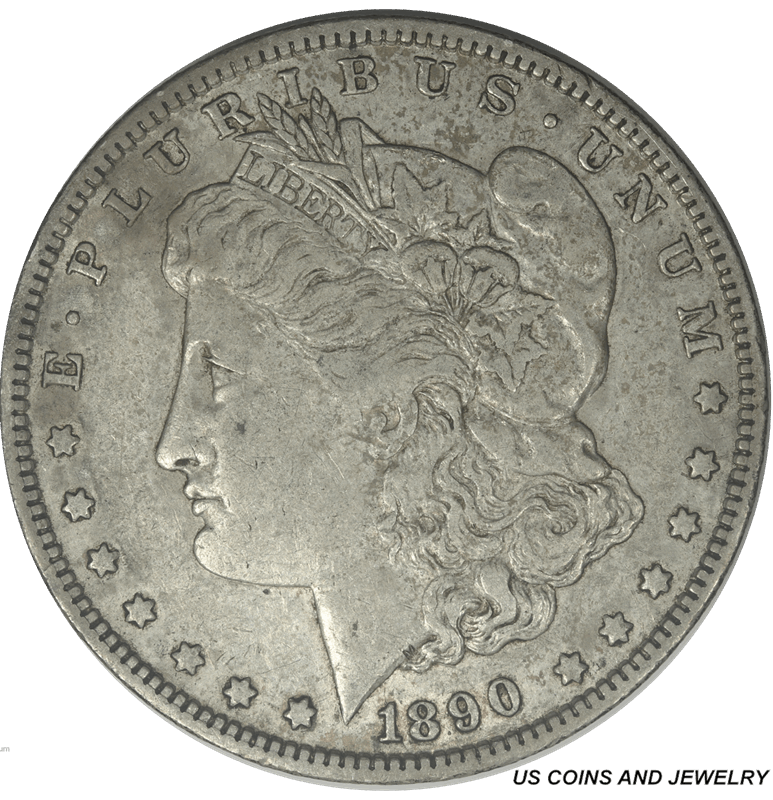 1890-O Morgan Silver Dollar $1 Very Fine VF