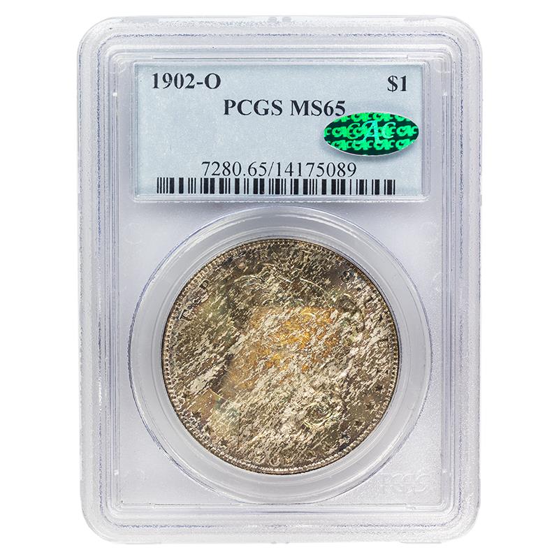 1902-O Morgan Dollar, $1 PCGS MS 65, CAC Certified