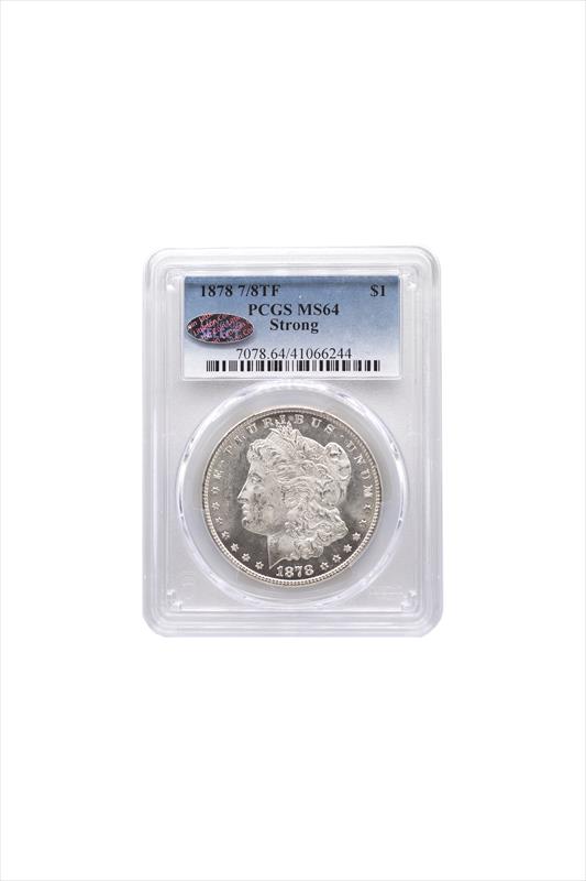 1878 7/8TF $1 Morgan Silver Dollar PCGS MS64 - Strong - Littleton SELECT