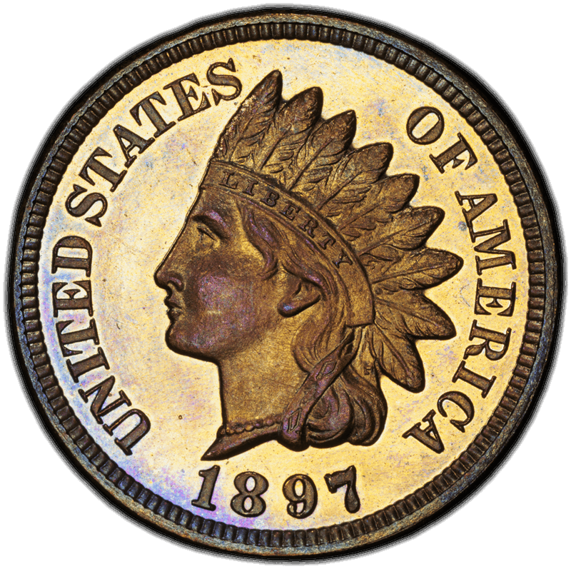 1897 1C PCGS PR 66 RB