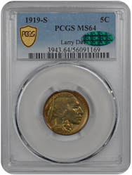 1919-S Buffalo PCGS CAC MS 64