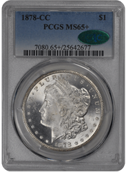 1878-CC Morgan PCGS CAC MS 65 +