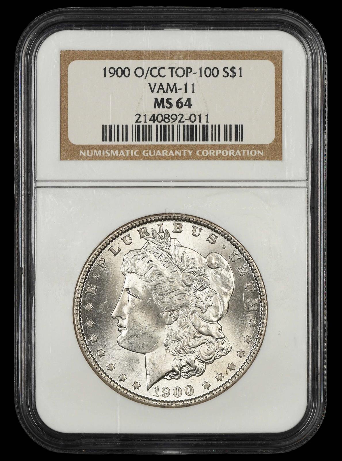 1900 O/CC Top 100 $1 VAM 11 NGC MS64