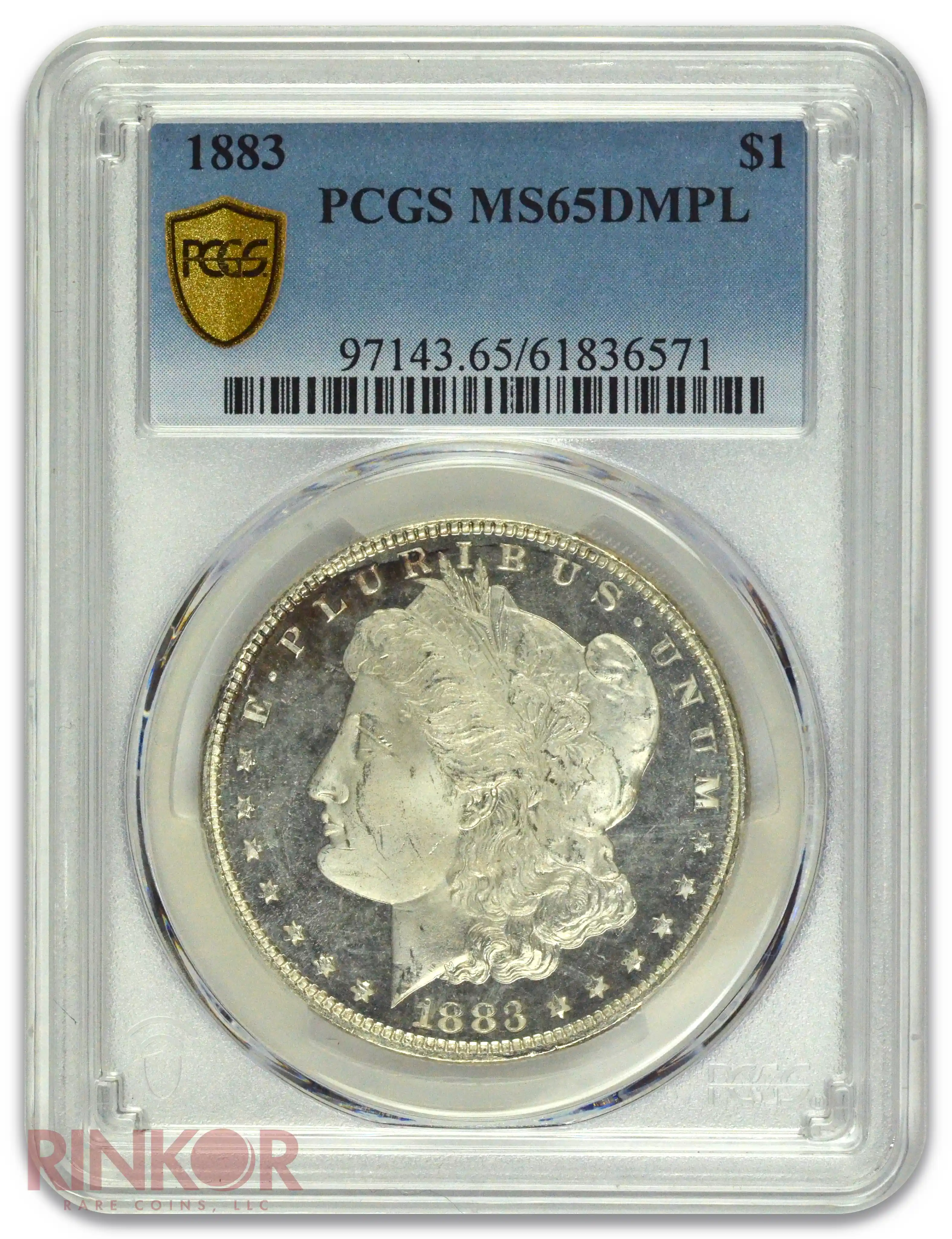 1883 $1 Morgan Dollar PCGS MS 65 DMPL