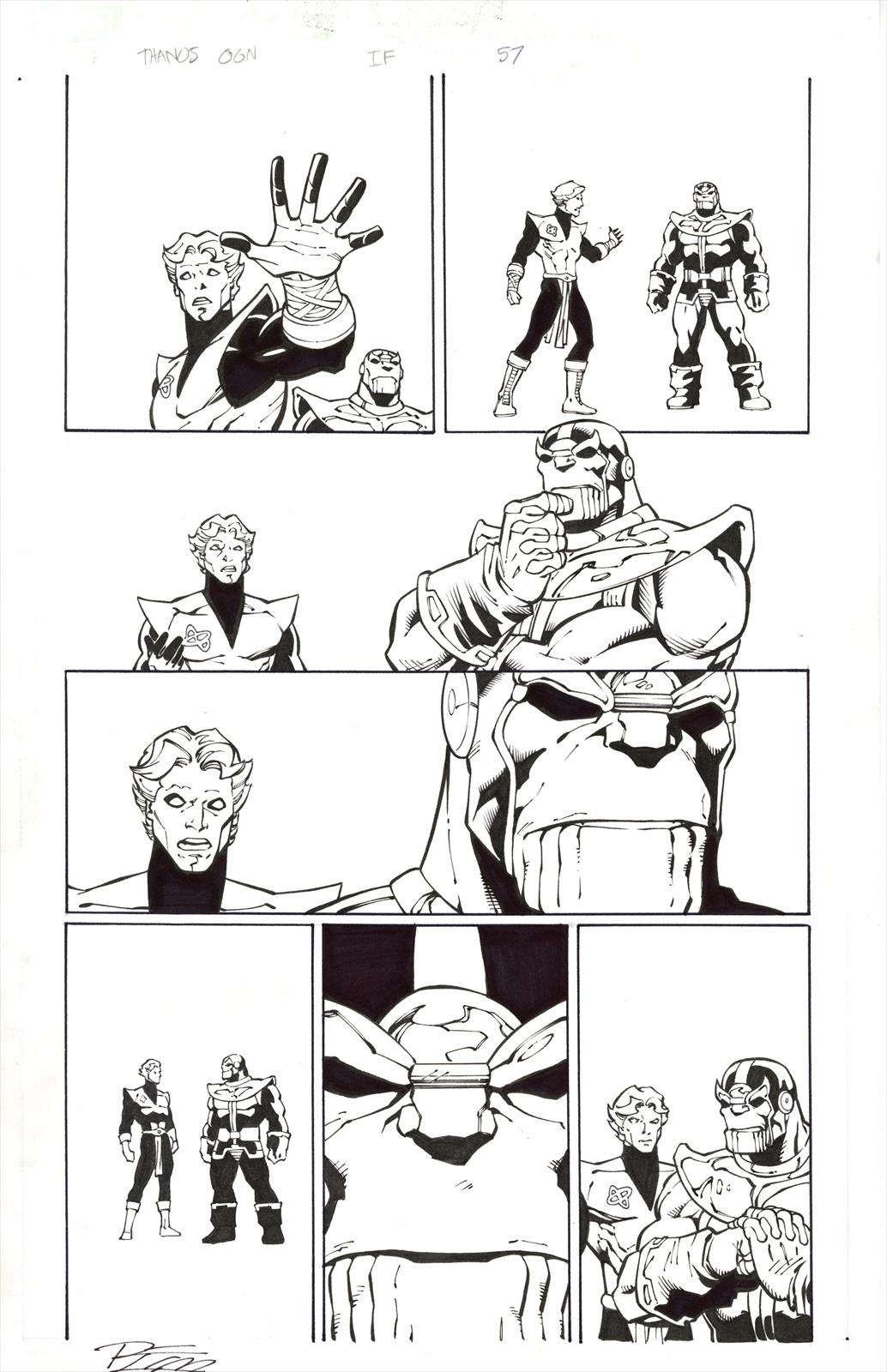 Thanos: The Infinity Finale, Page 57 Artist:  Ron Lim (Penciller) ,  Andy Smith (Inker) Media Type: Pen and Ink Art Type: Interior Page 
