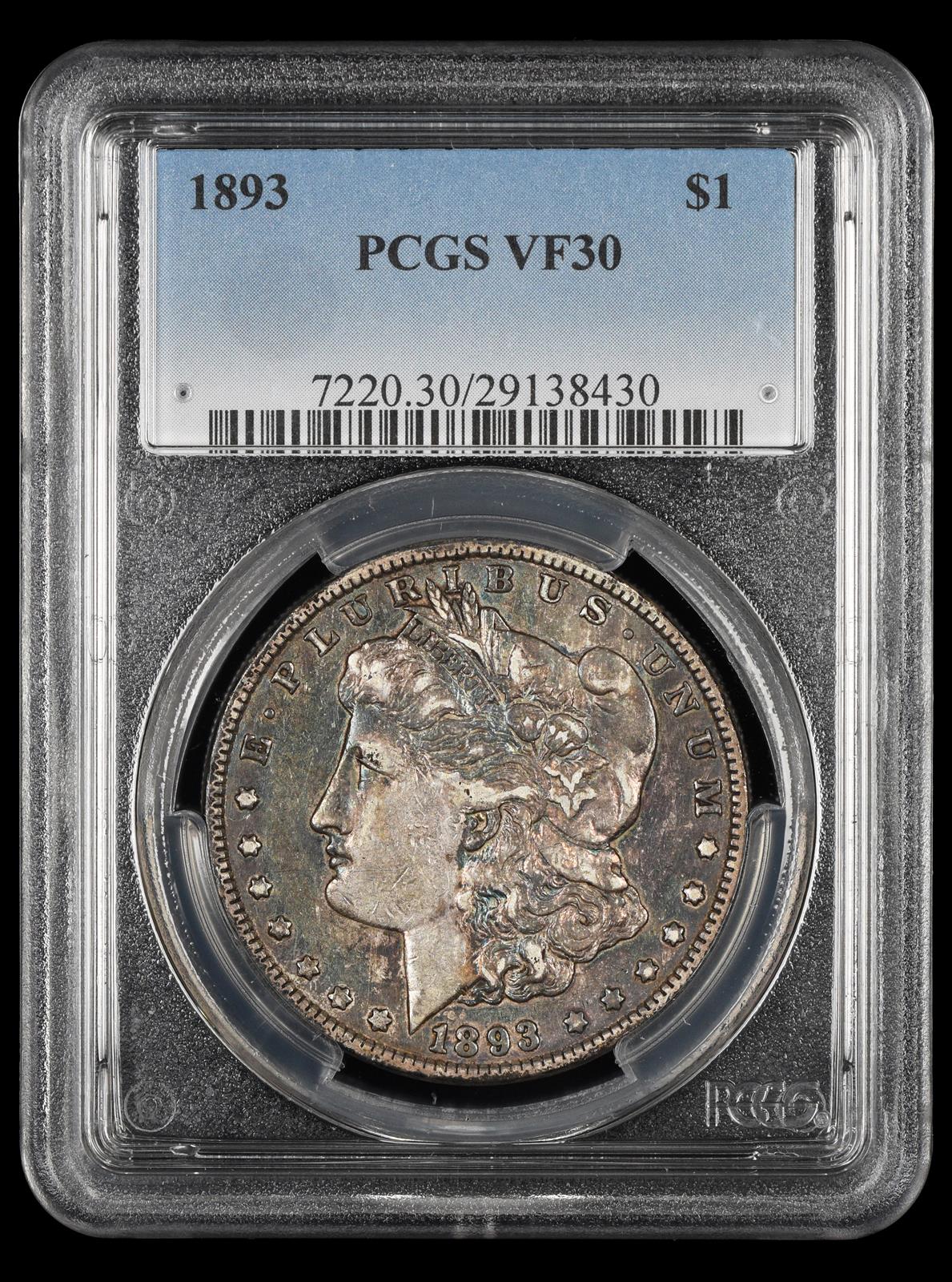 1893 $1 PCGS VF-30
