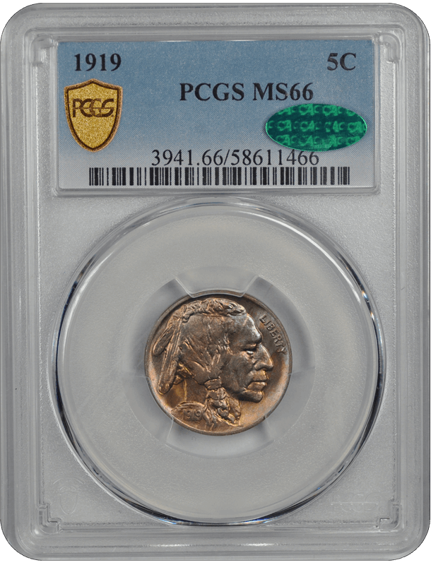 1919 Buffalo PCGS CAC MS 66