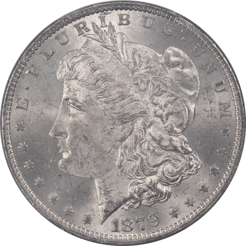 1879-O Morgan Silver Dollar $1 PCGS MS63 CAC - Nice White Coin