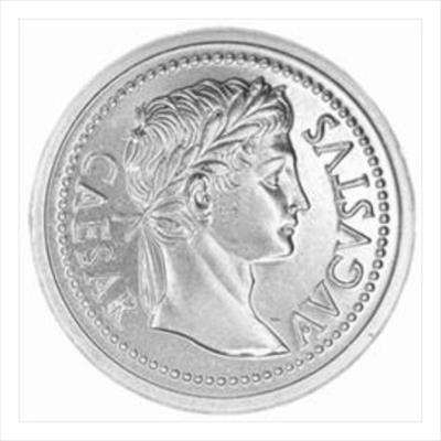 TUBE - 1 OZ  CAESAR AUGUSTUS SILVER ROUND (20 ROUNDS +1 TUBE) 