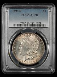 1899 S $1 PCGS  AU58