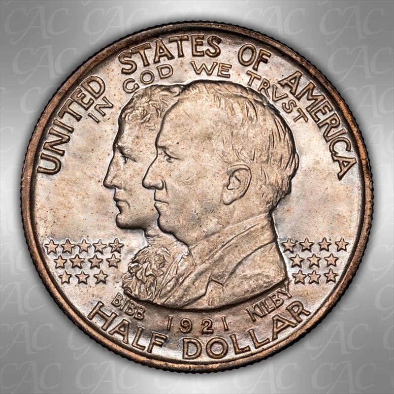 1921 Alabama 50c CACG MS 65