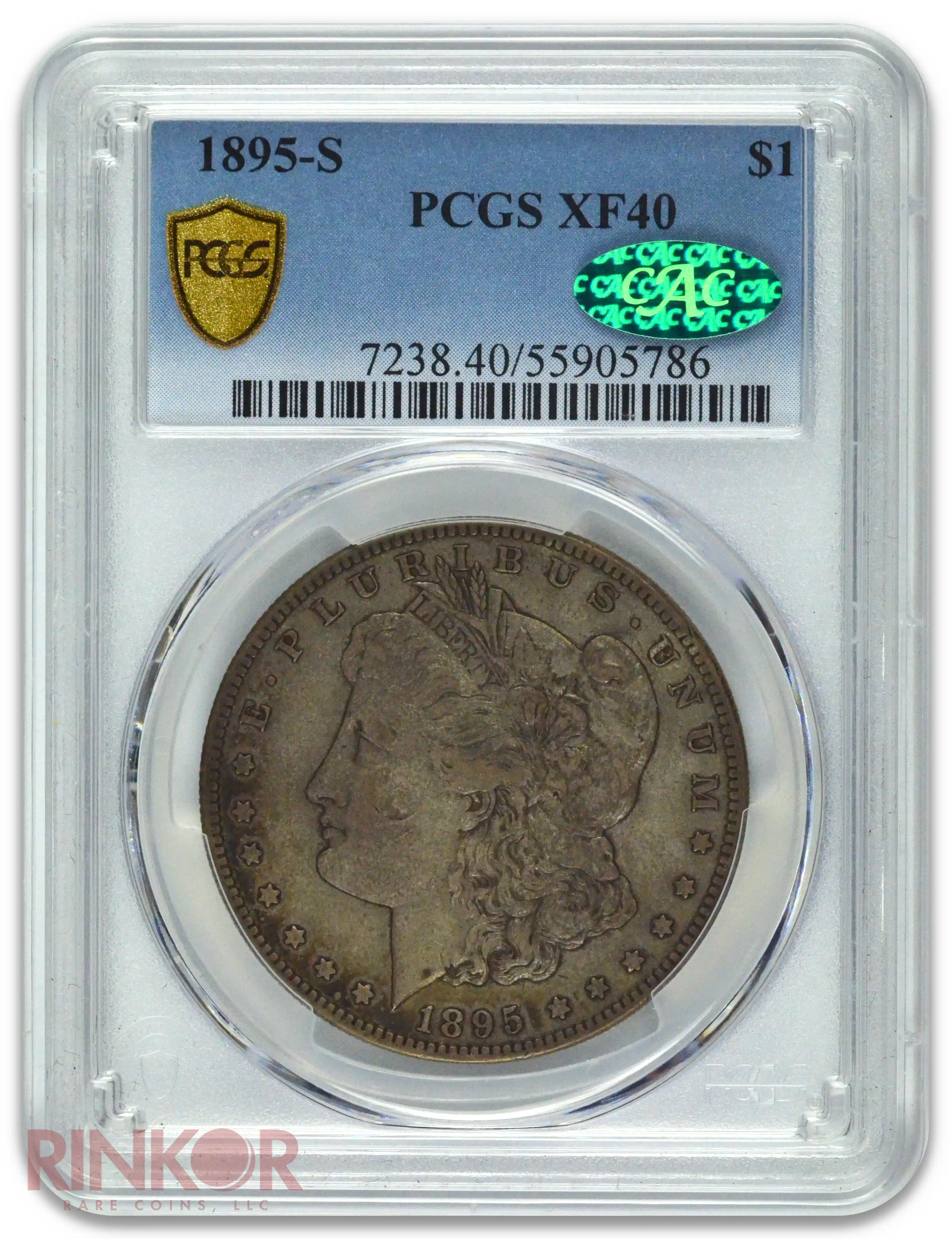 1895-S $1 Morgan Dollar PCGS XF-40 CAC