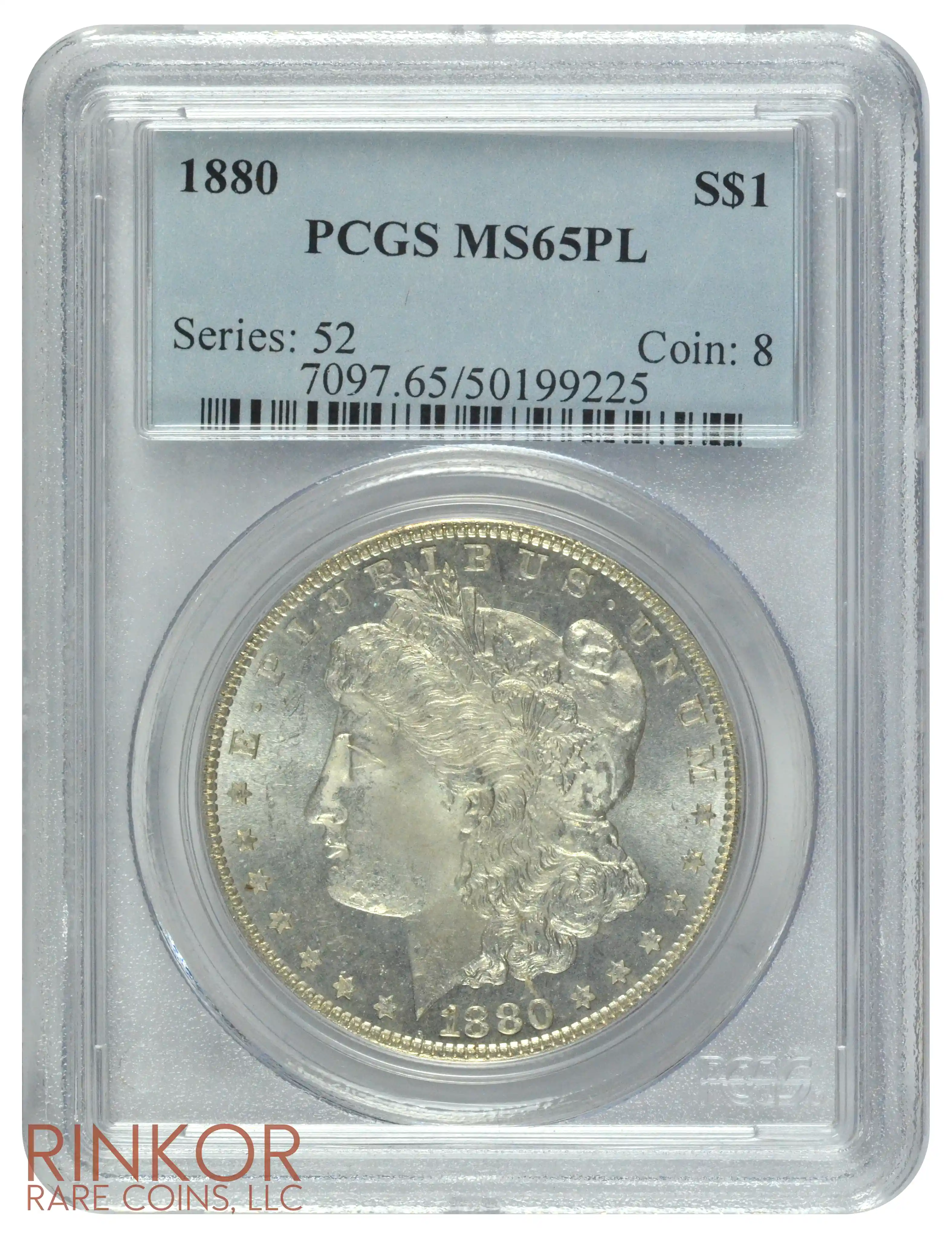 1880 $1 PCGS MS 65 PL