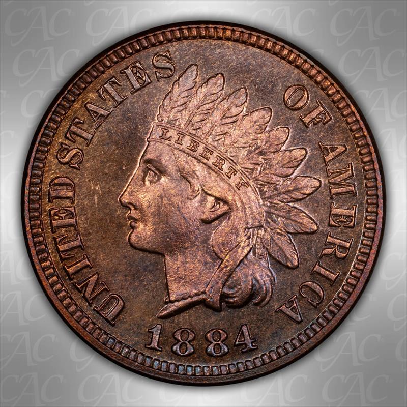 1884 1C CACG PR 66 RB 