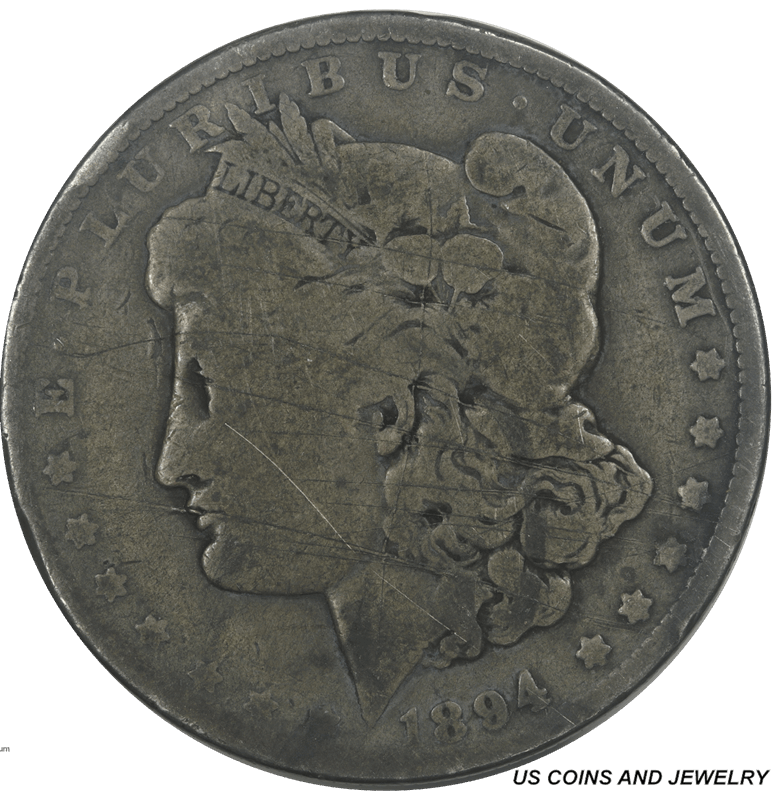 1894-O Morgan Silver Dollar $1 VG Very Good