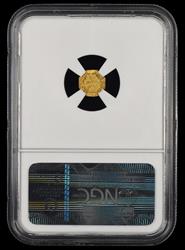 1874 OCTAG INDIAN G25C BG-795 NGC MS63