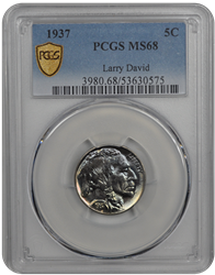 1937 Buffalo PCGS MS 68