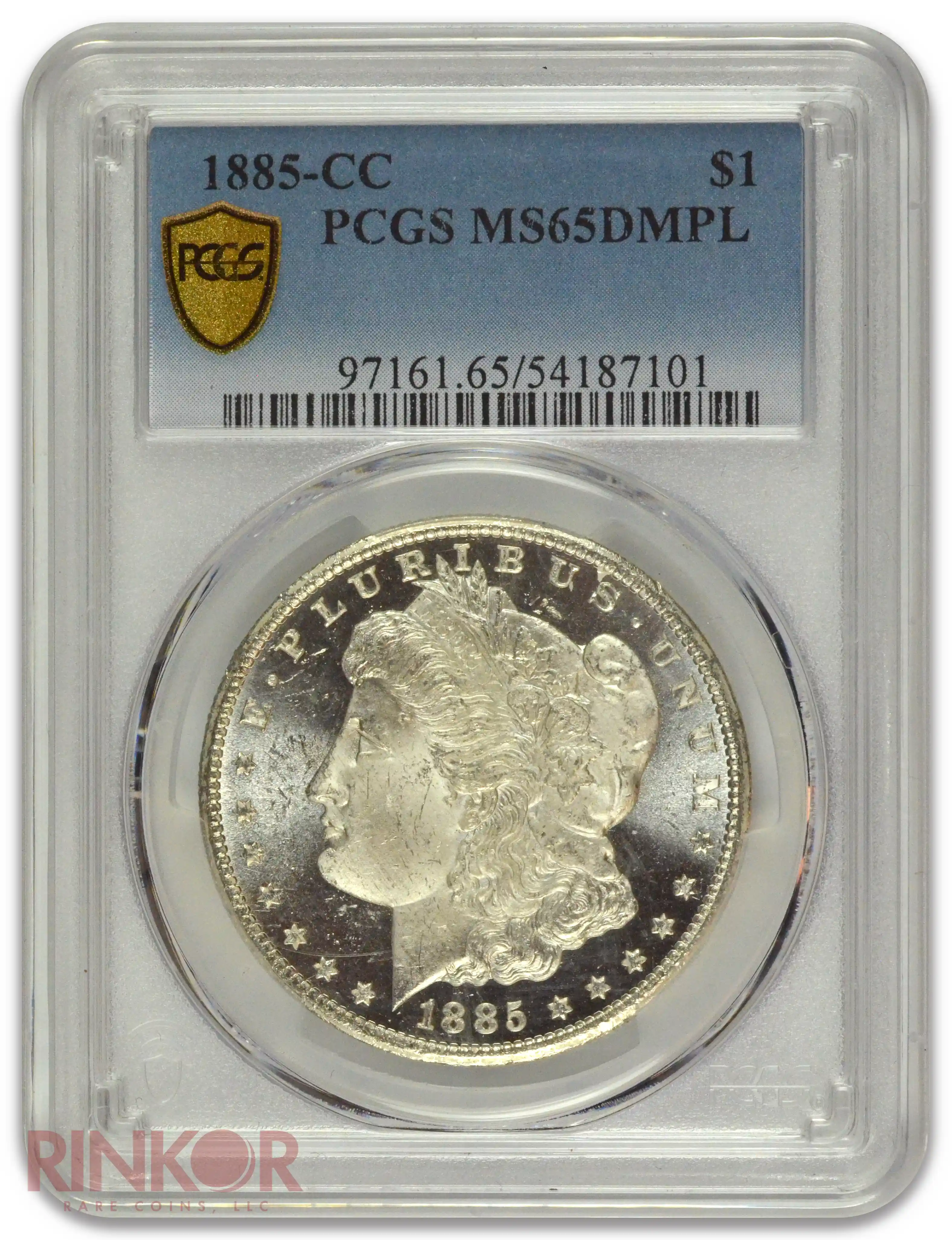 1885-CC $1 Morgan Dollar PCGS MS 65 DMPL