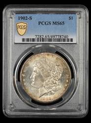 1902-S $1 PCGS MS 65